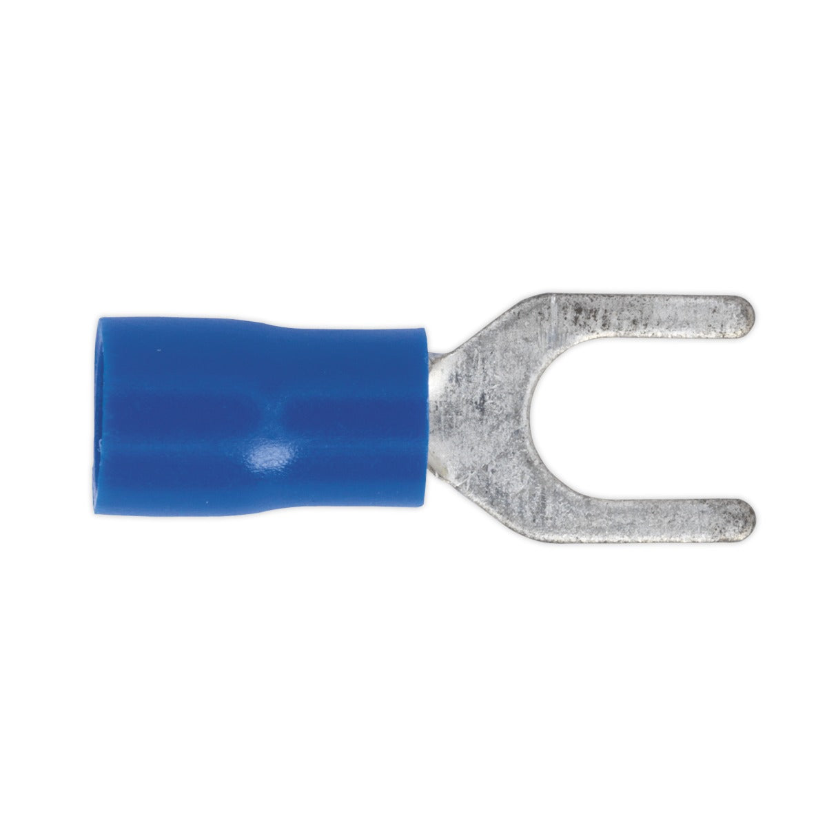 Sealey Easy-Entry Fork Terminal 5.3mm (2BA), Blue Pack of 100 BT14