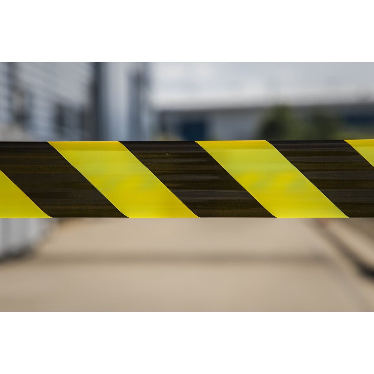 Sealey Non-Adhesive Hazard Warning Barrier Tape 80mm x 100m - Black/Yellow BTBY