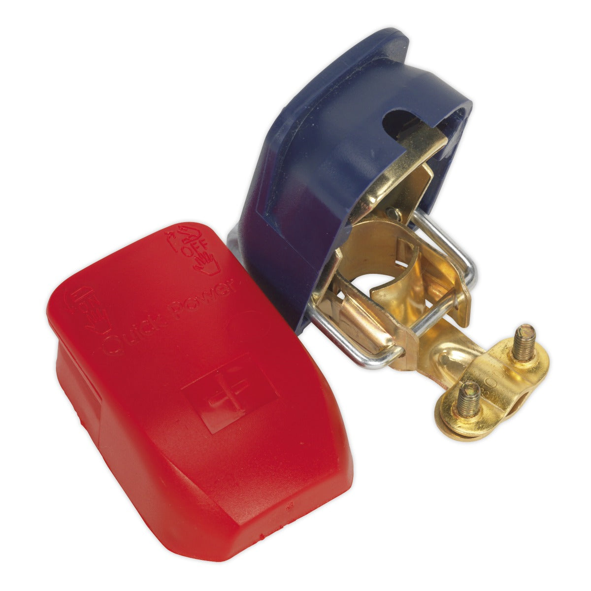 Sealey Quick Release Positive-Negative Battery Clamps - Pair BTQK12