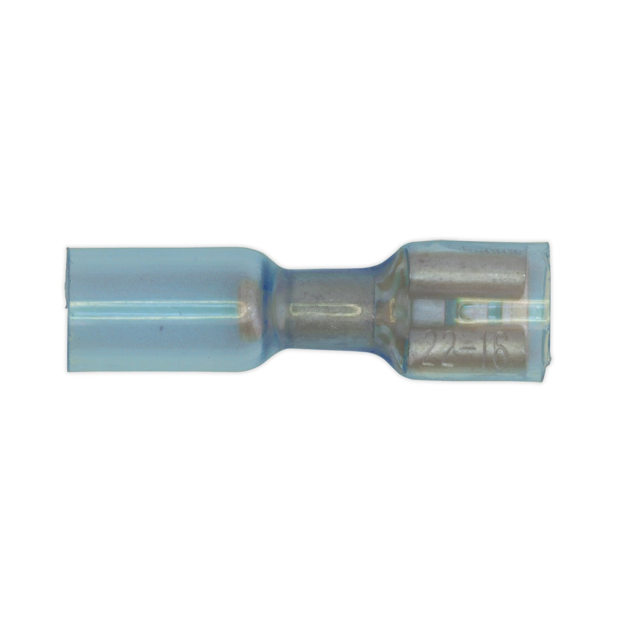 Sealey Heat Shrink Push-On Female Terminal 6.4mm, Blue - Pack of 25 BTSPF25