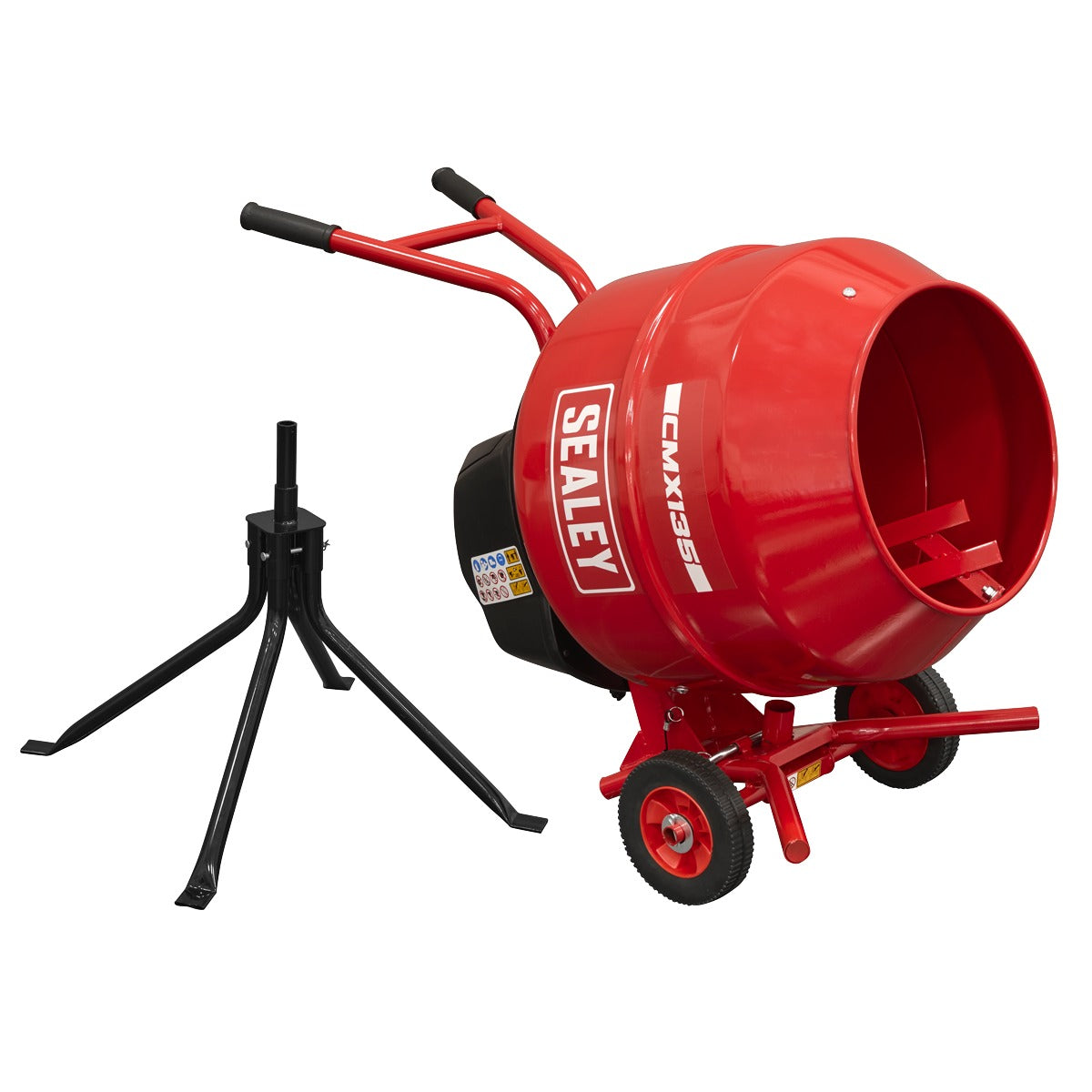 Sealey 135L Cement Mixer with Stand 550W CMX135
