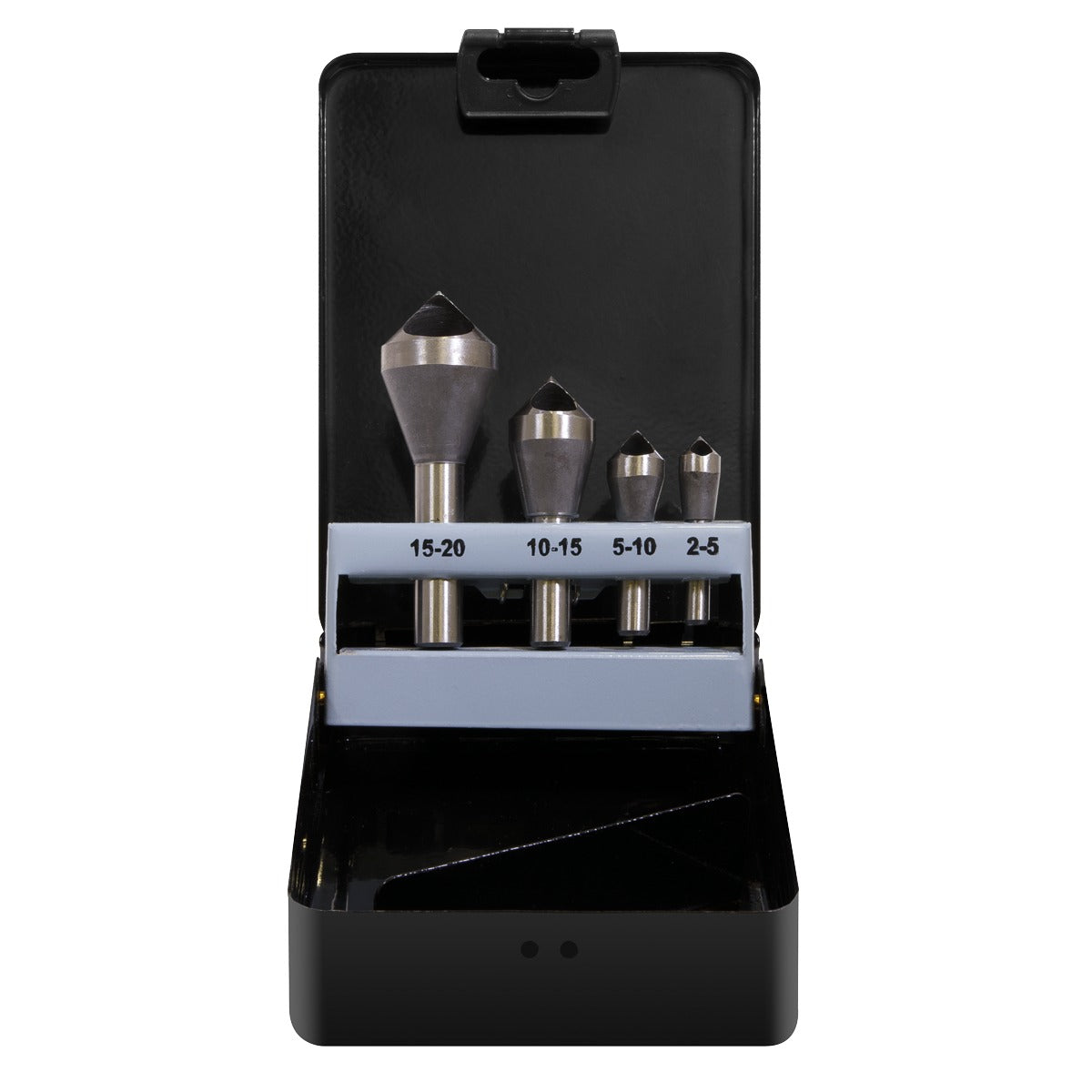Sealey 90° Slotted Deburring Countersink Drill Bit Set 4pc CSSET4O