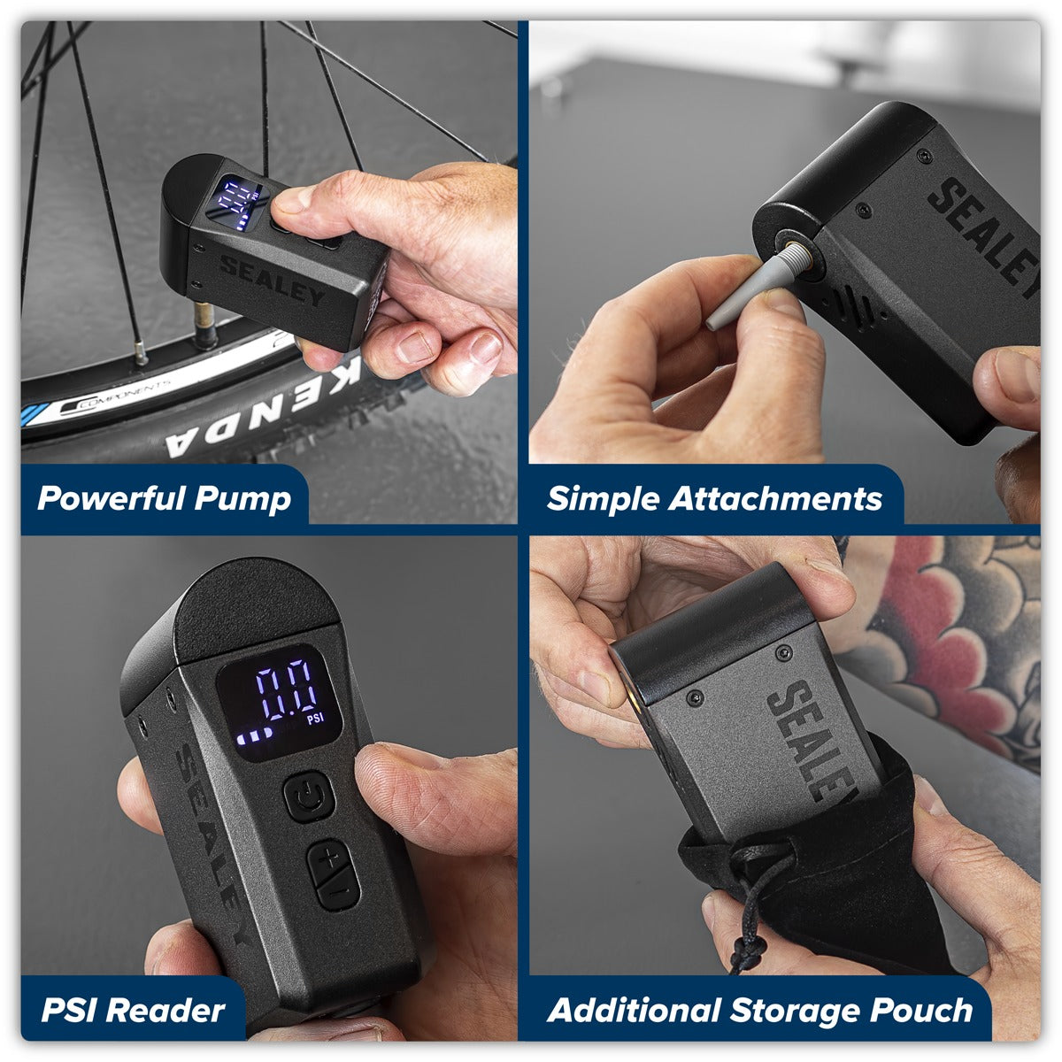 Sealey Mini Digital Bike Pump CTI100
