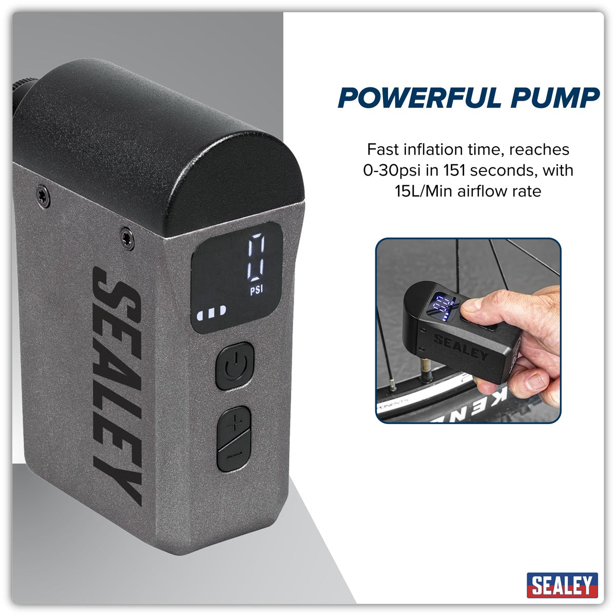 Sealey Mini Digital Bike Pump CTI100