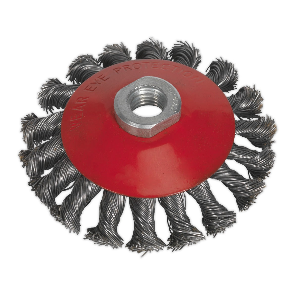 Sealey 100mm Conical Wire Brush M10 x 1.5mm CWB100