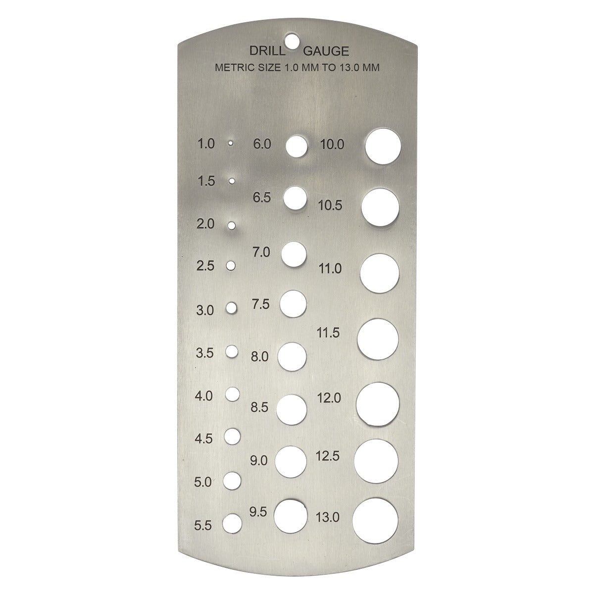 Sealey Metric Drill Gauge 1-13mm DGM1