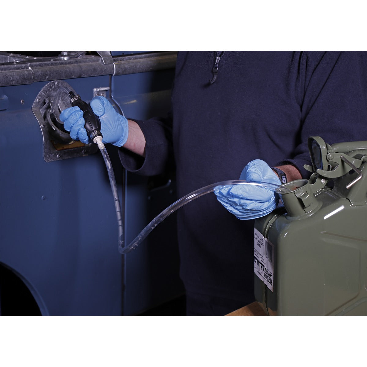 Sealey Emergency Fuel Transfer Syphon Pump for Petrol/Diesel/Water/Low Viscosity Fluids with 2m Hose EC96