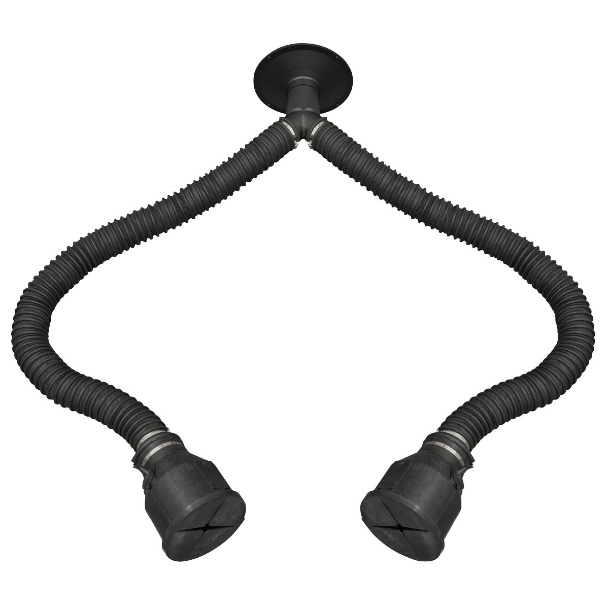Sealey Twin Pipe 1.65m Exhaust Extractor Hose for EFS/93 EFS/93TP