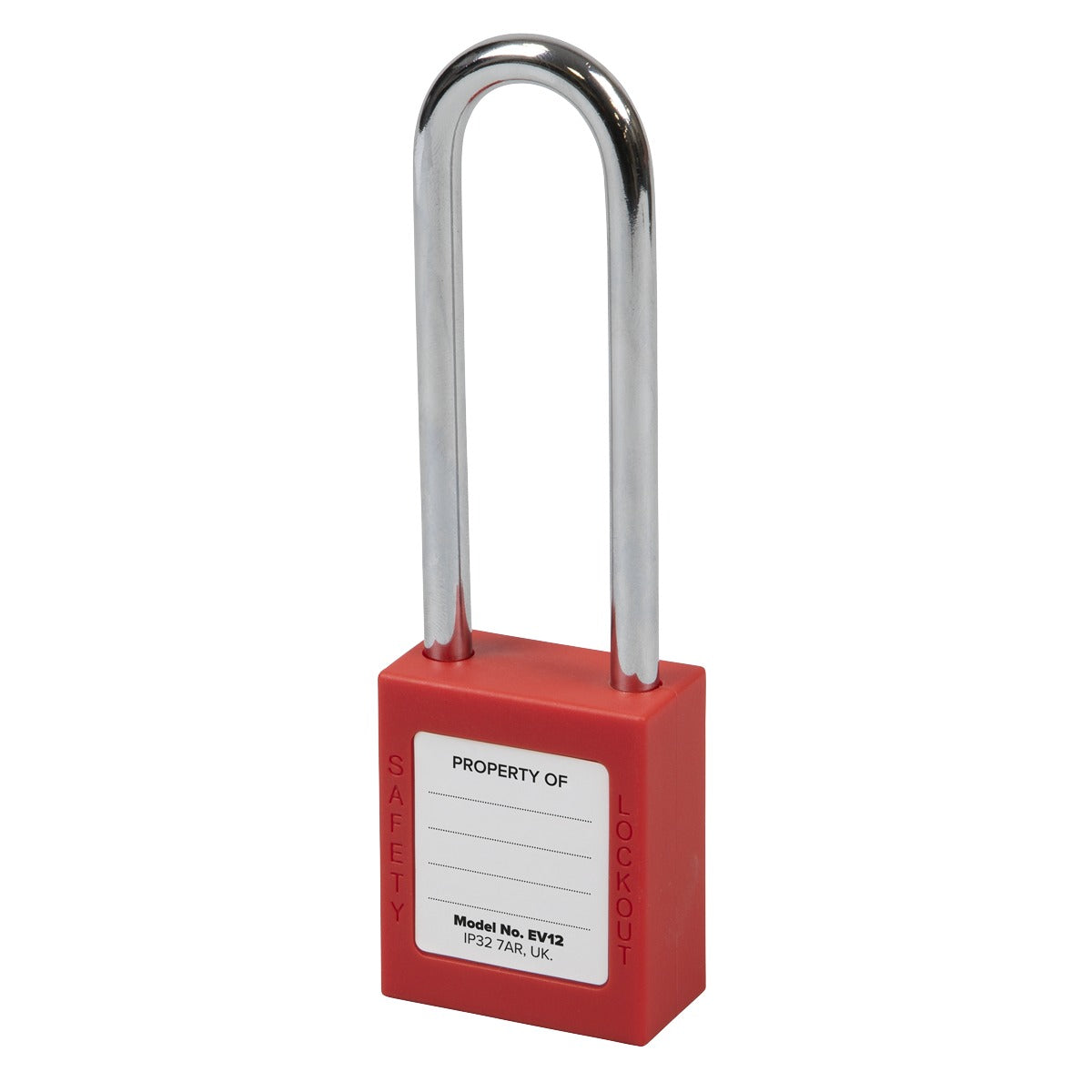 Sealey Long Shackle Safety Lockout Padlock EV12