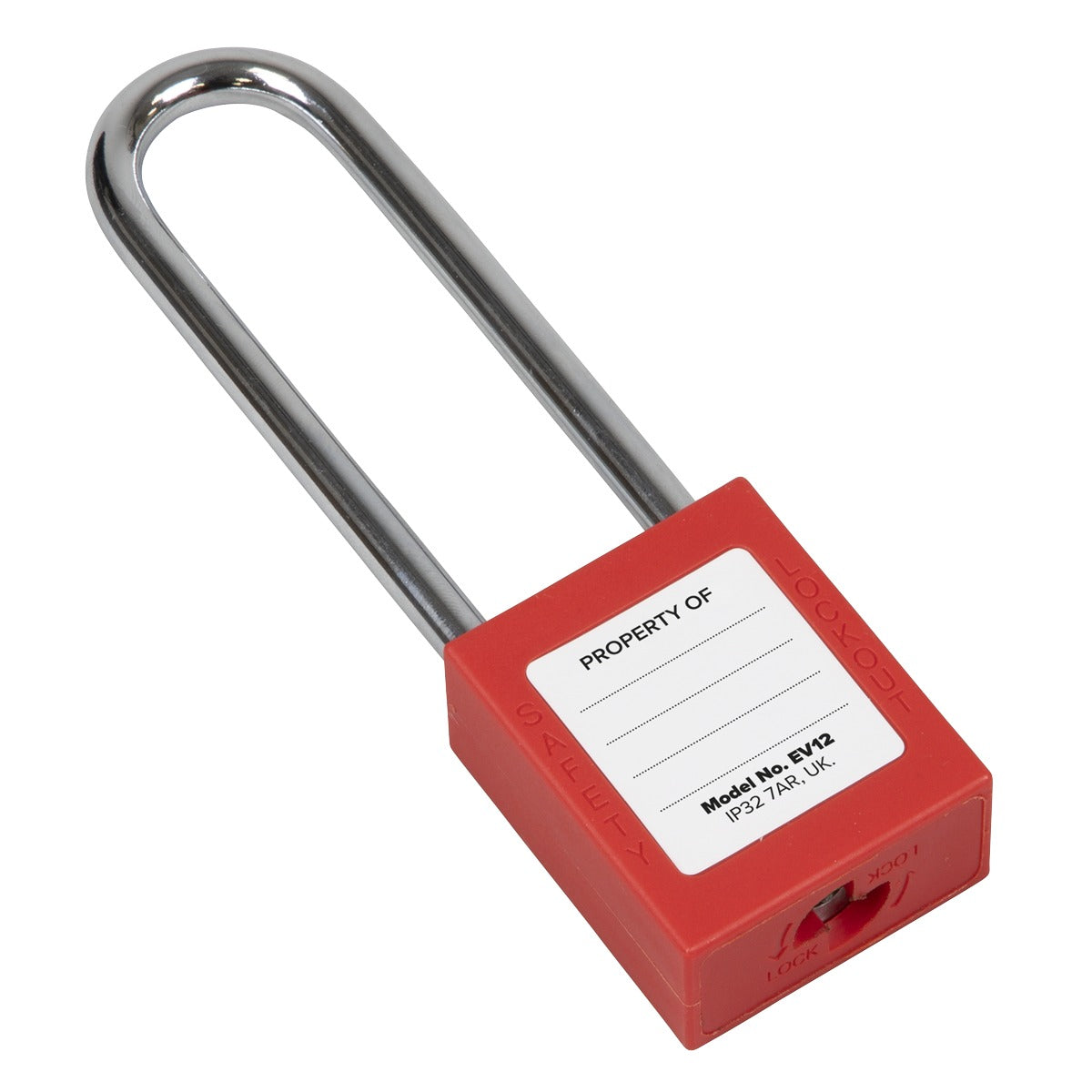 Sealey Long Shackle Safety Lockout Padlock EV12