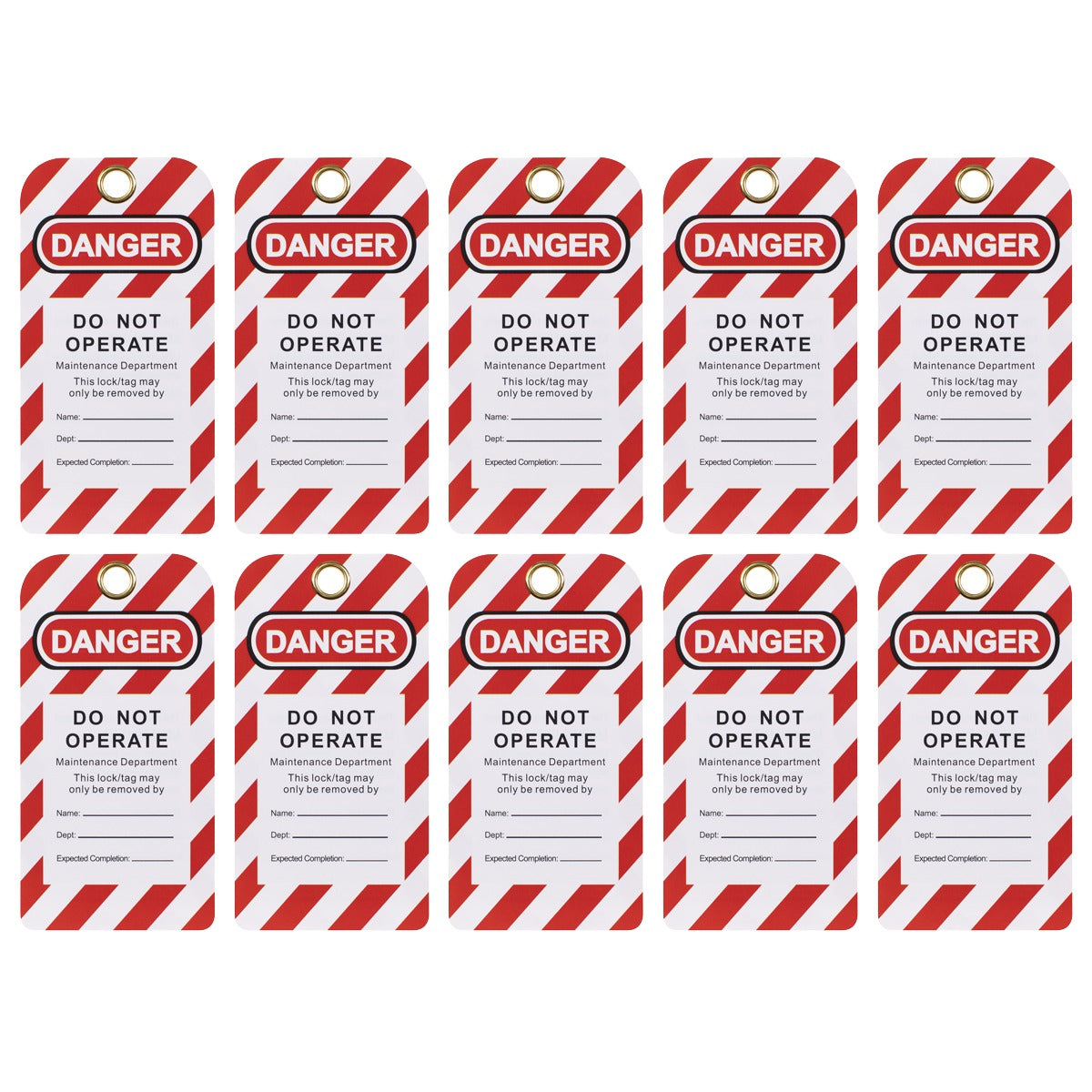Sealey Lockout Safety Tag 10pc EV17