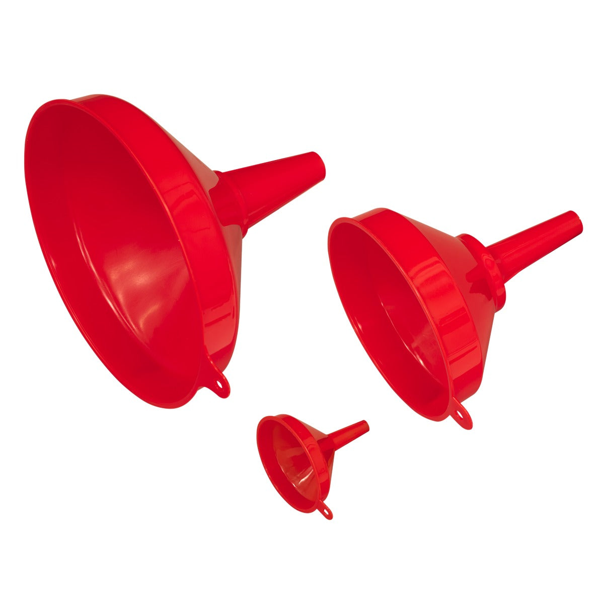 Sealey Fixed Spout Funnel Set 3pc F98