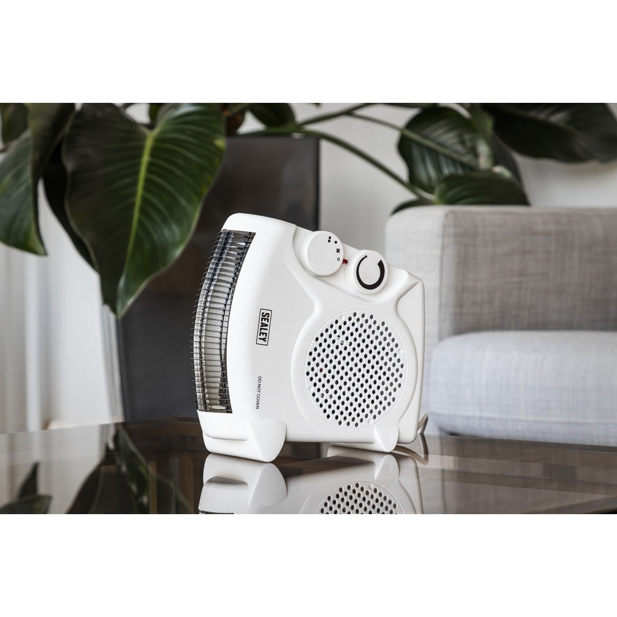 Sealey Fan Heater with 2 Heat Settings & Thermostat 2000W/230V FH2010