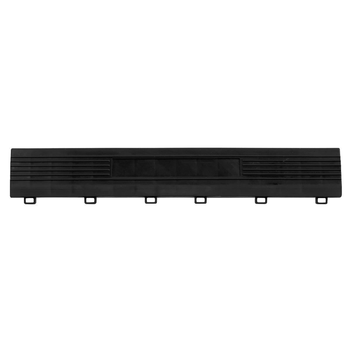 Sealey Polypropylene Floor Tile Edge 400 x 60mm, Black Female - Pack of 6 FT3EBF