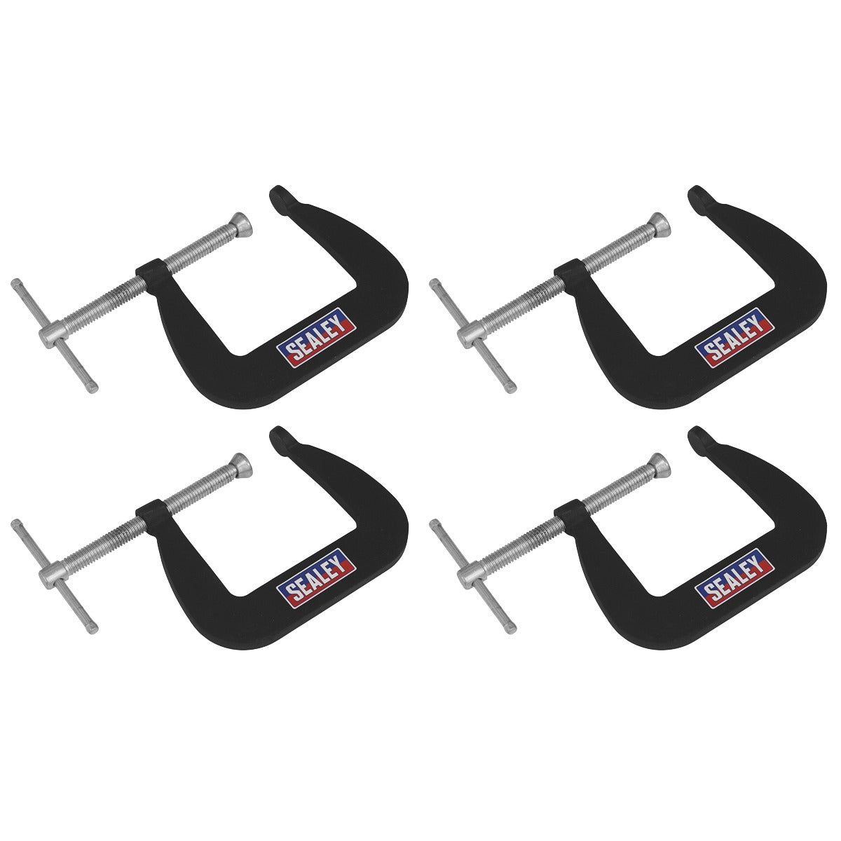 Sealey Junior C-Clamp Set 64 x 64mm 4pc GCC01