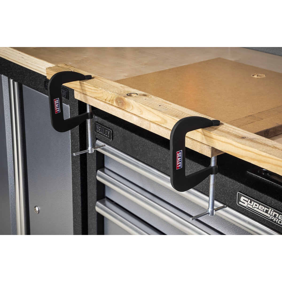 Sealey Junior C-Clamp Set 64 x 64mm 4pc GCC01