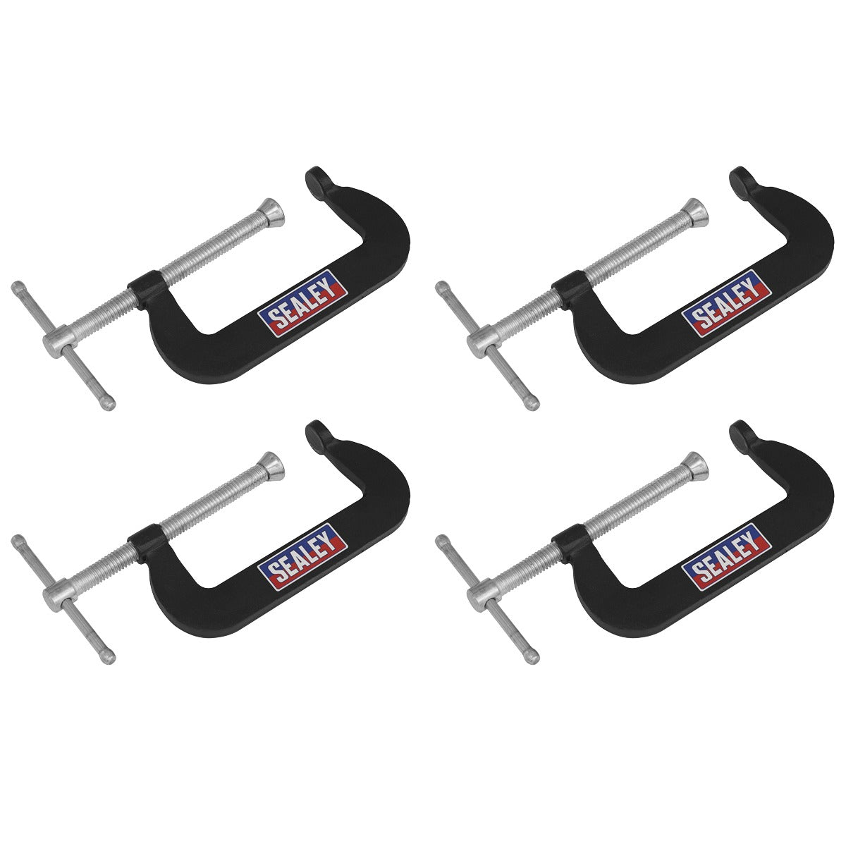 Sealey Junior C-Clamp Set 76 x 35mm 4pc GCC02
