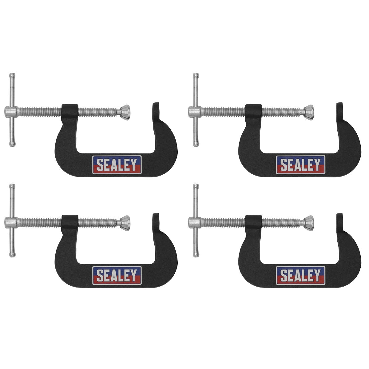 Sealey Junior C-Clamp Set 51 x 32mm 4pc GCC06