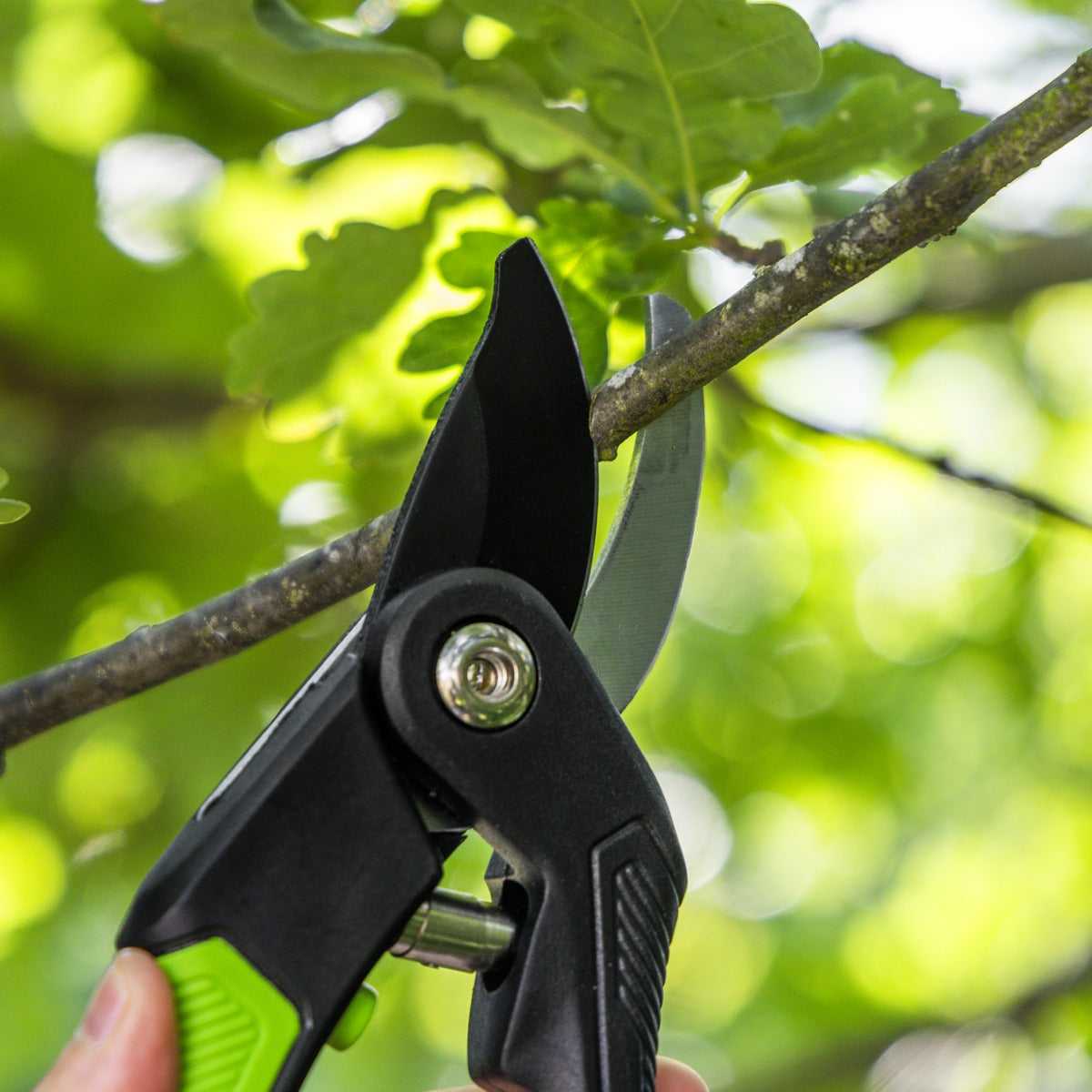 Sealey Bypass Secateurs with Soft Grip Handle, 3-Stage Safety Lock & Carbon Steel Blade, 220mm GTSG004