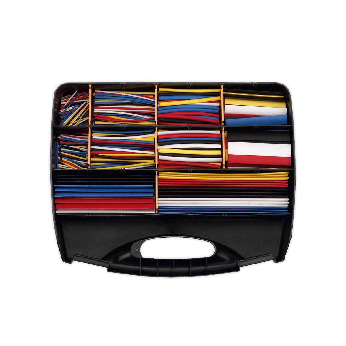 Sealey Heat Shrink Tubing Assortment 50, 100, 150 & 200mm 590pc - Mixed Colours HST590MC