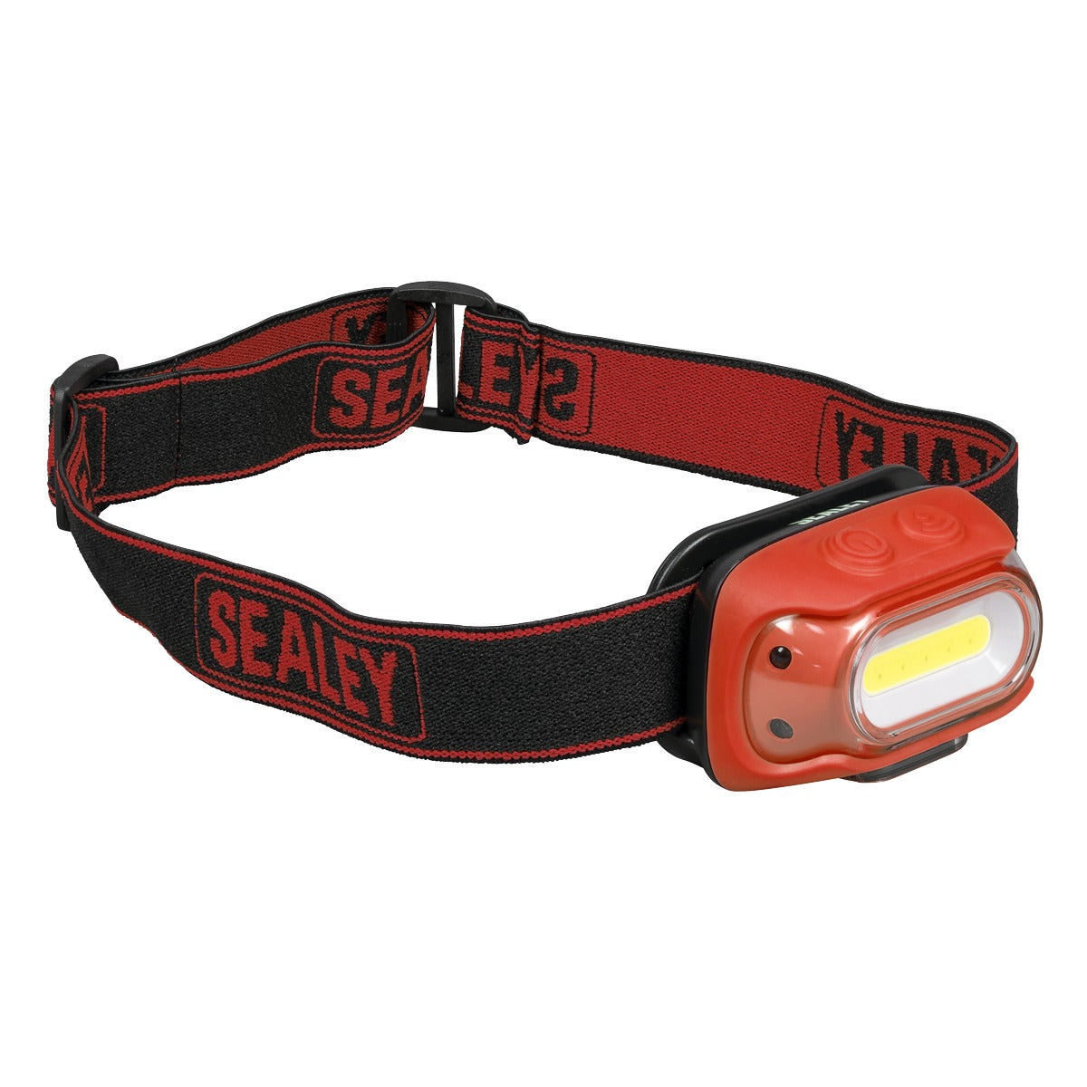 Sealey Rechargeable Head Torch with Auto-Sensor 8W COB LED - Red HT08RR