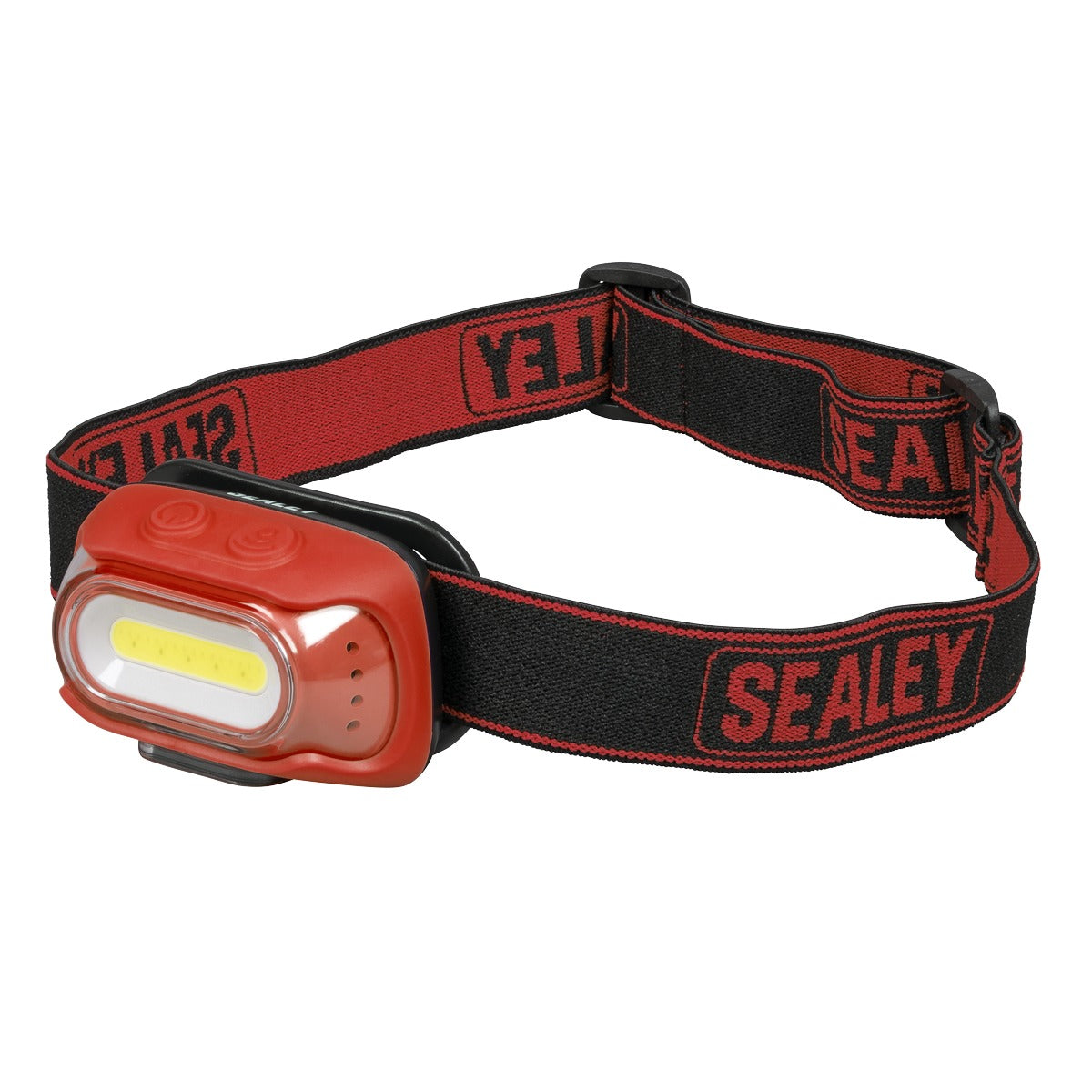 Sealey Rechargeable Head Torch with Auto-Sensor 8W COB LED - Red HT08RR