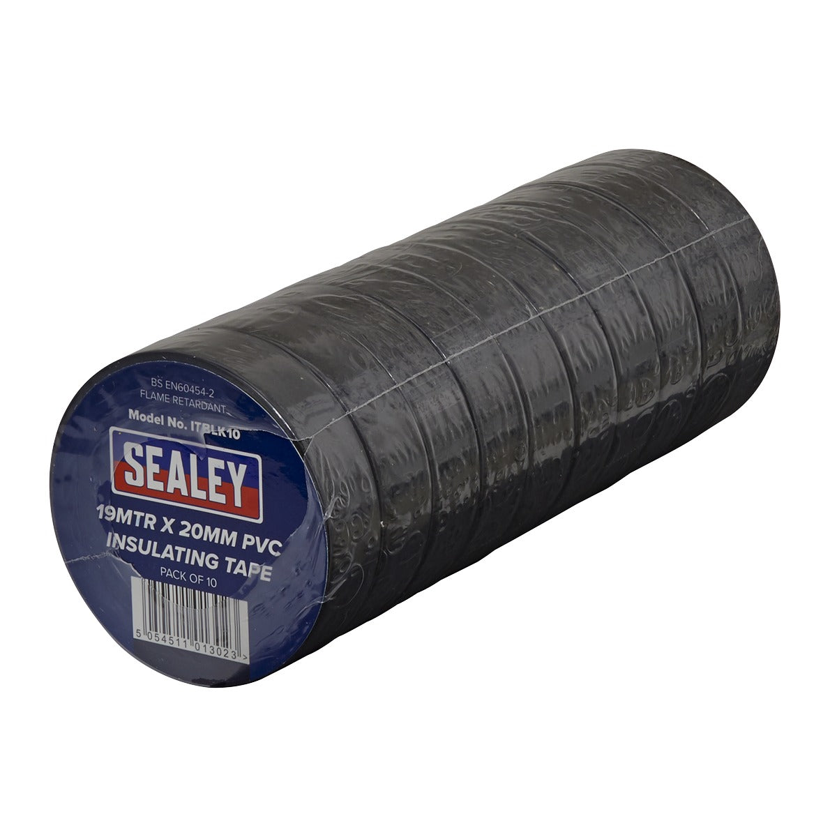 Sealey PVC Insulating Tape 19mm x 20m, Black - Pack of 10 ITBLK10