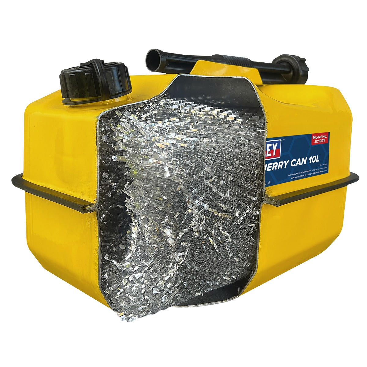 Sealey Explosive-Safe Jerry Can 10L - Yellow JC10RY