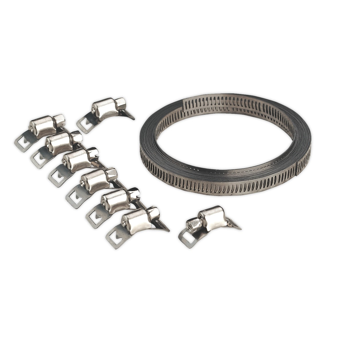 Sealey Self-Build Hose Clip Set 8mm Band Width JC97