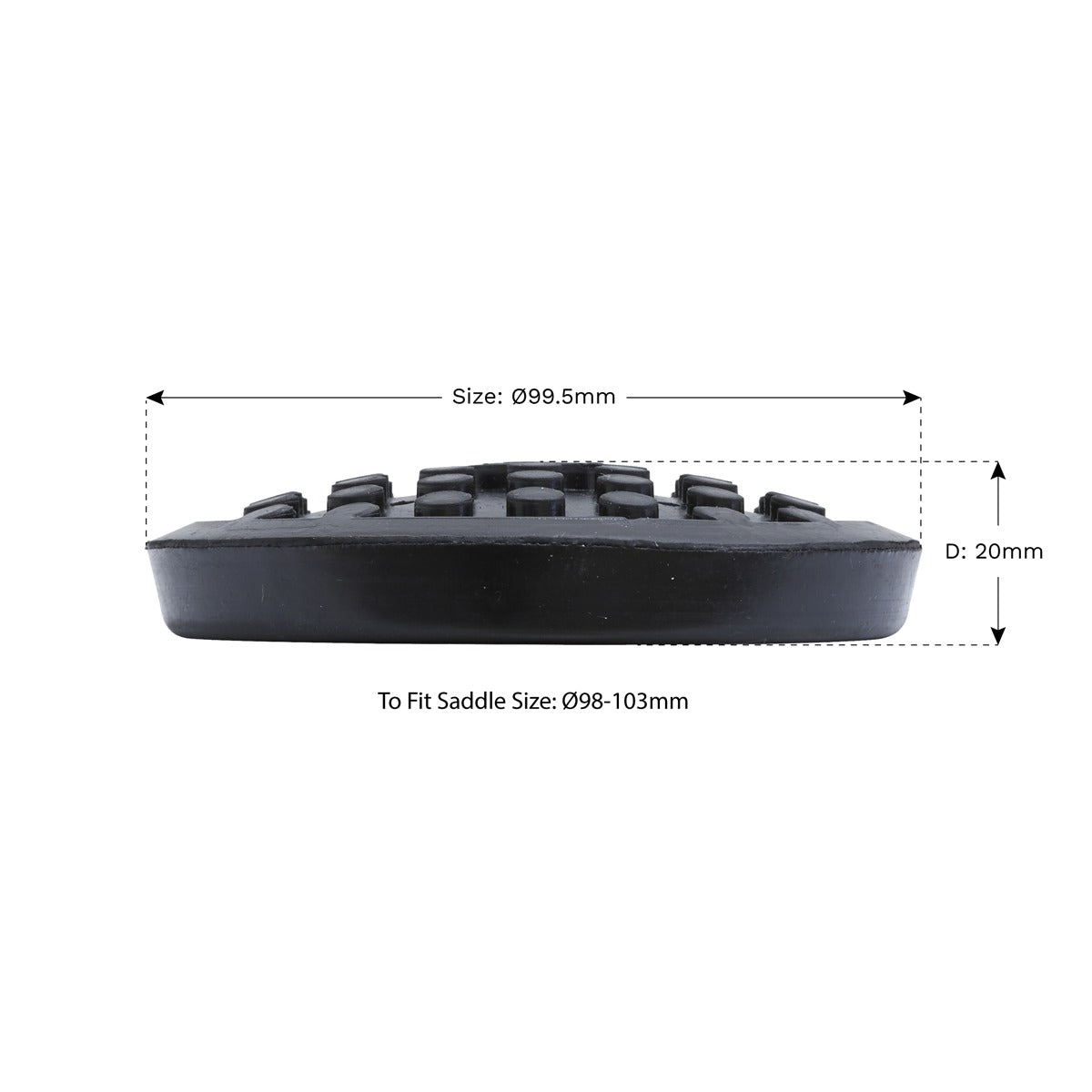 Sealey Safety Rubber Jack Pad - Type C JP19