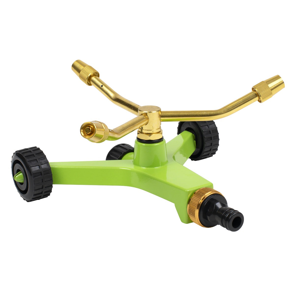 Sealey 3-Arm Brass Sprinkler with Metal Wheeled Base JS2032
