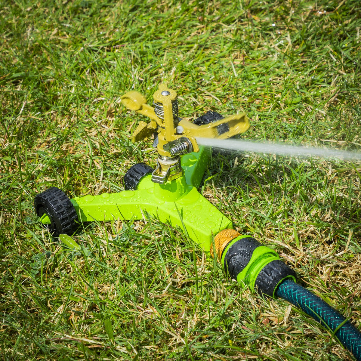 Sealey Pulsating Sprinkler with Metal Wheeled Base JS2034