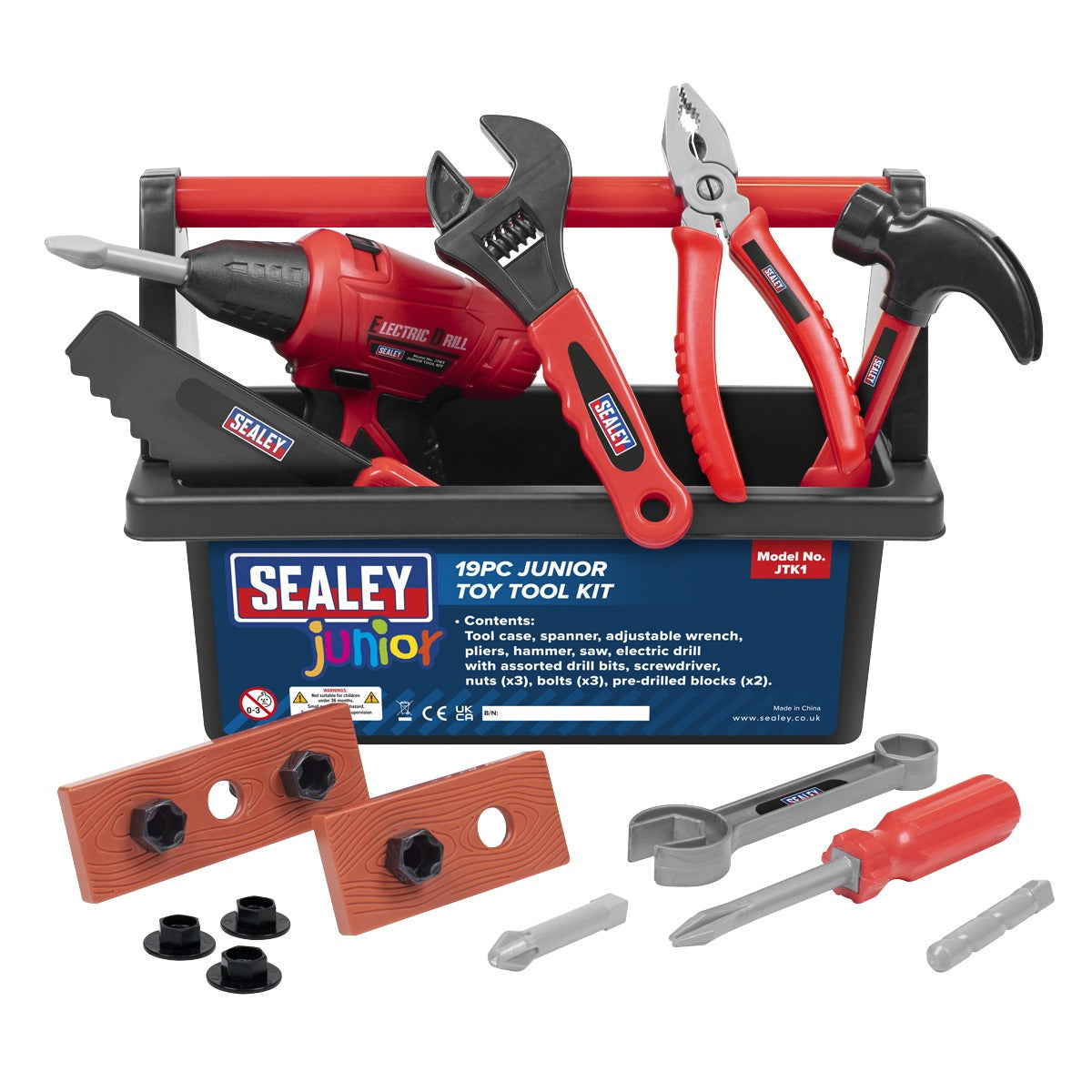 Sealey Junior Toy Tool Set 19pc JTK1