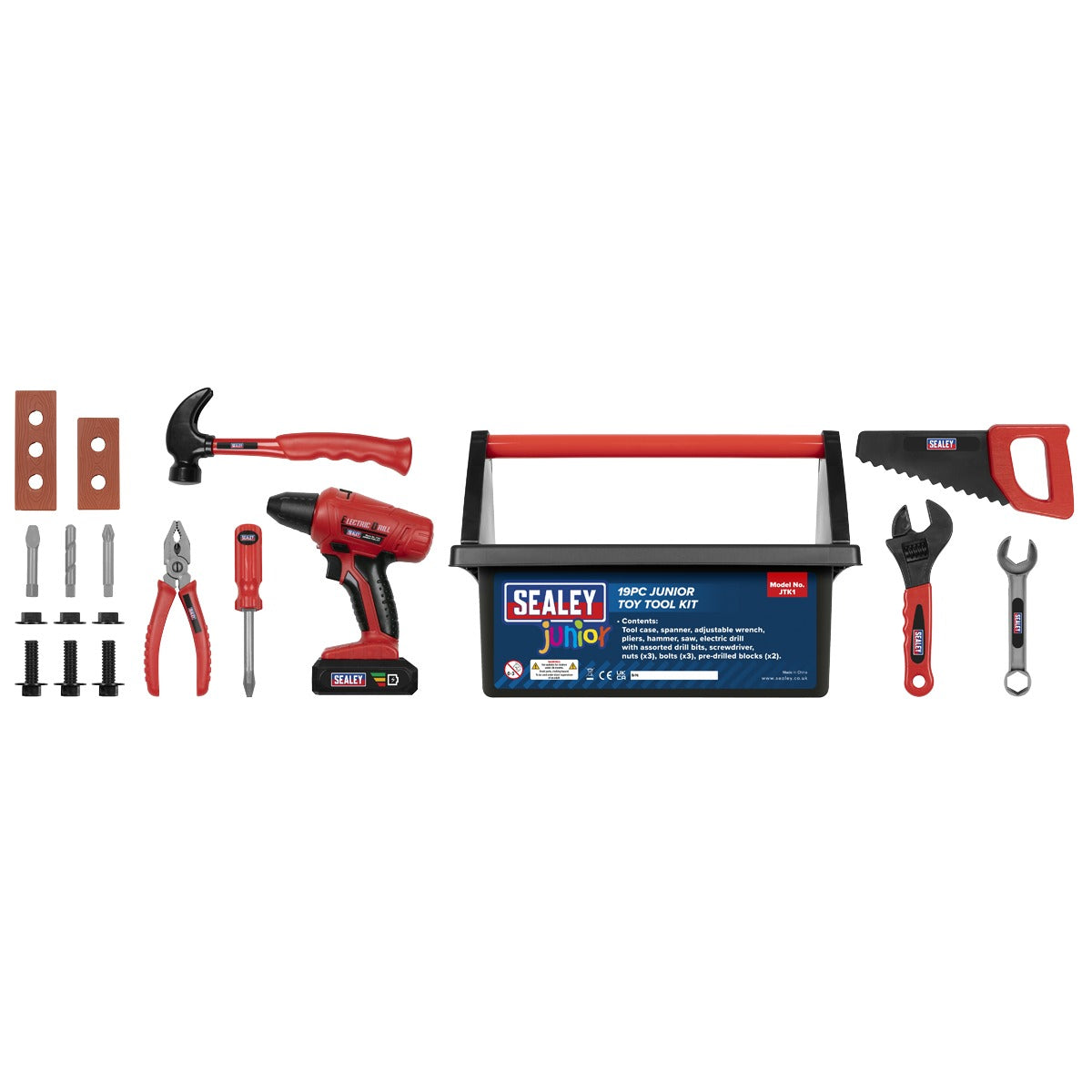 Sealey Junior Toy Tool Set 19pc JTK1
