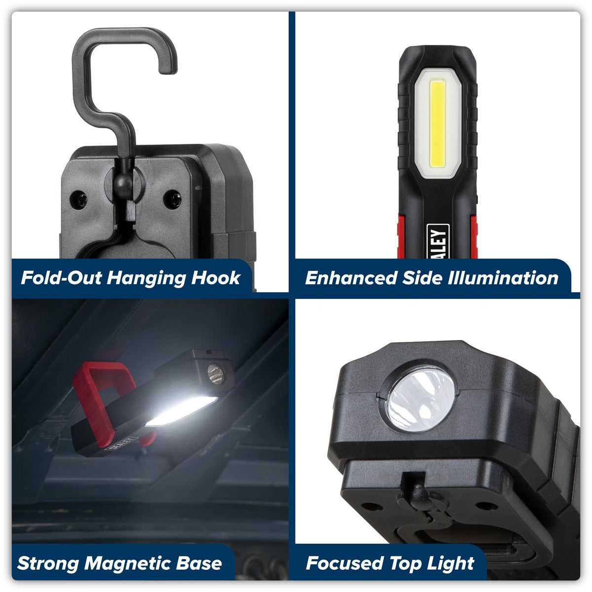 Sealey Rechargeable Inspection Light 3W COB & 2W SMD LED LED301