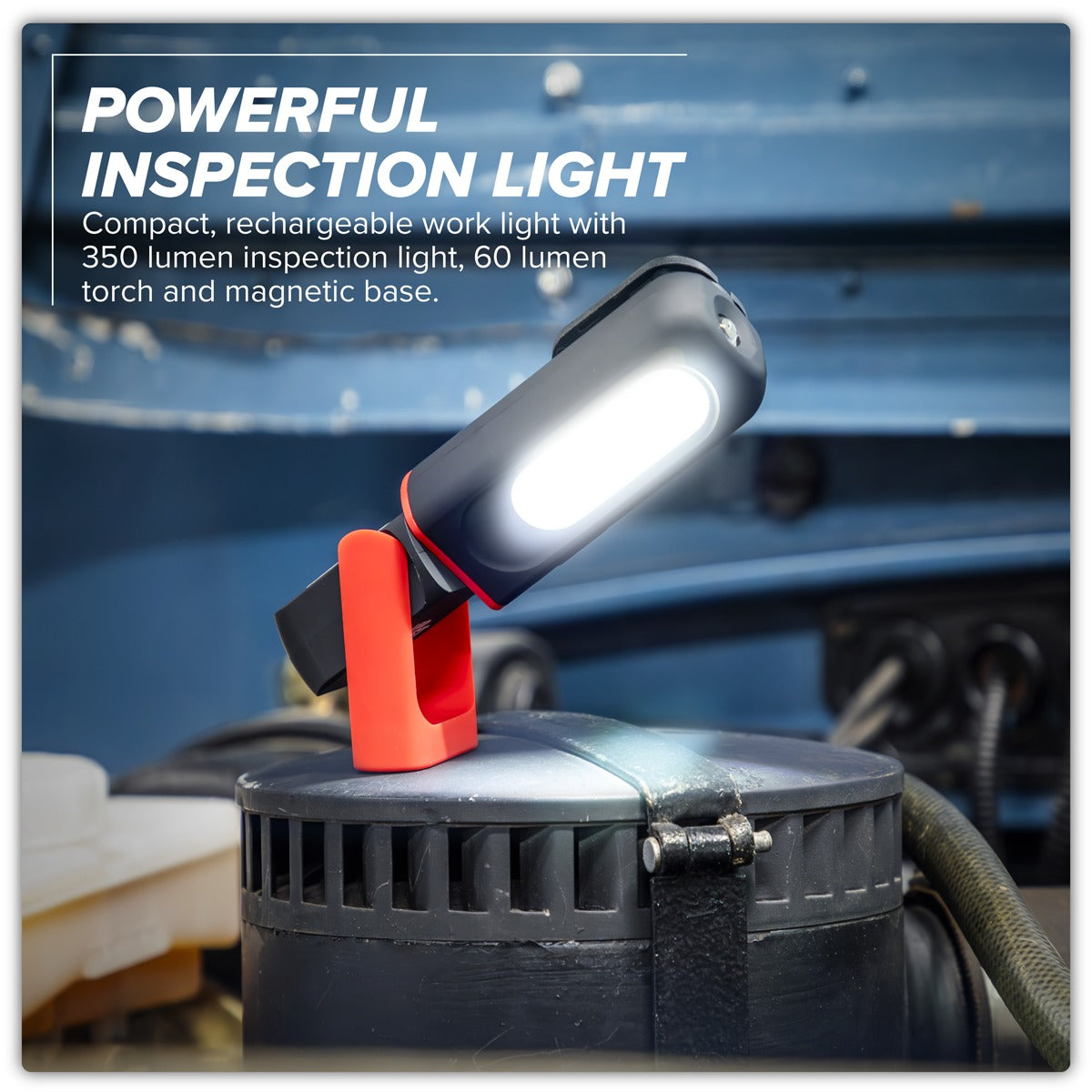 Sealey LED Twist Rechargeable Inspection Light 3W COB & 3W SMD LED LED317