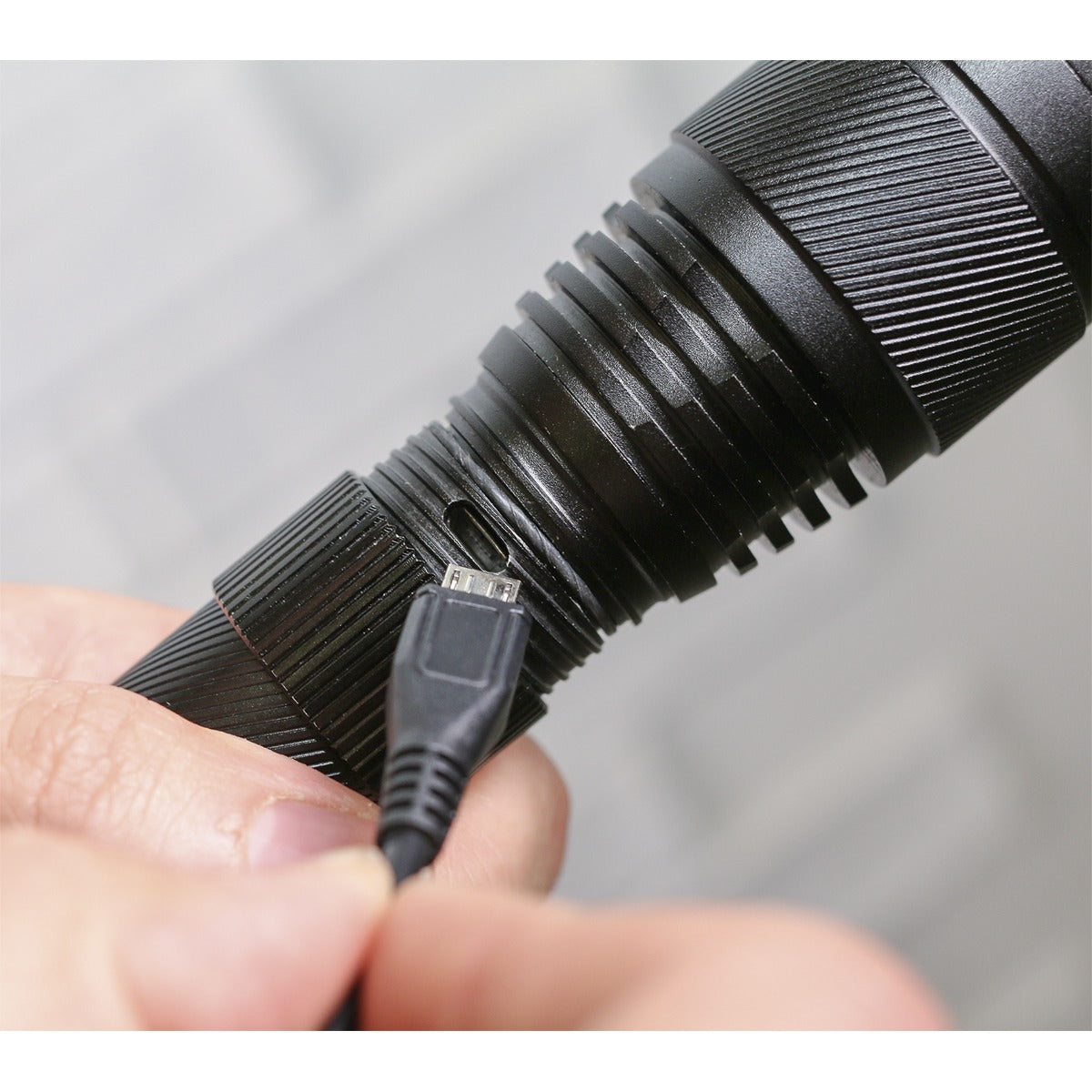 Sealey Rechargeable Aluminium Torch with Adjustable Focus 10W SMD LED LED449