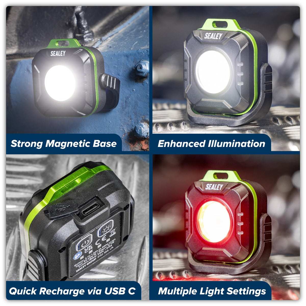 Sealey Rechargeable Pocket Floodlight 5W COB LED LED500P