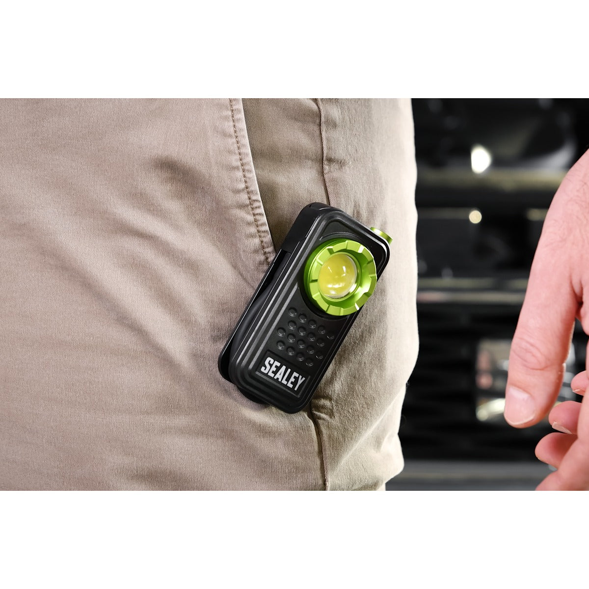 Sealey Pocket Light with Flexi Inspection Light 8W COB LED & 1W SMD LED LED600FX