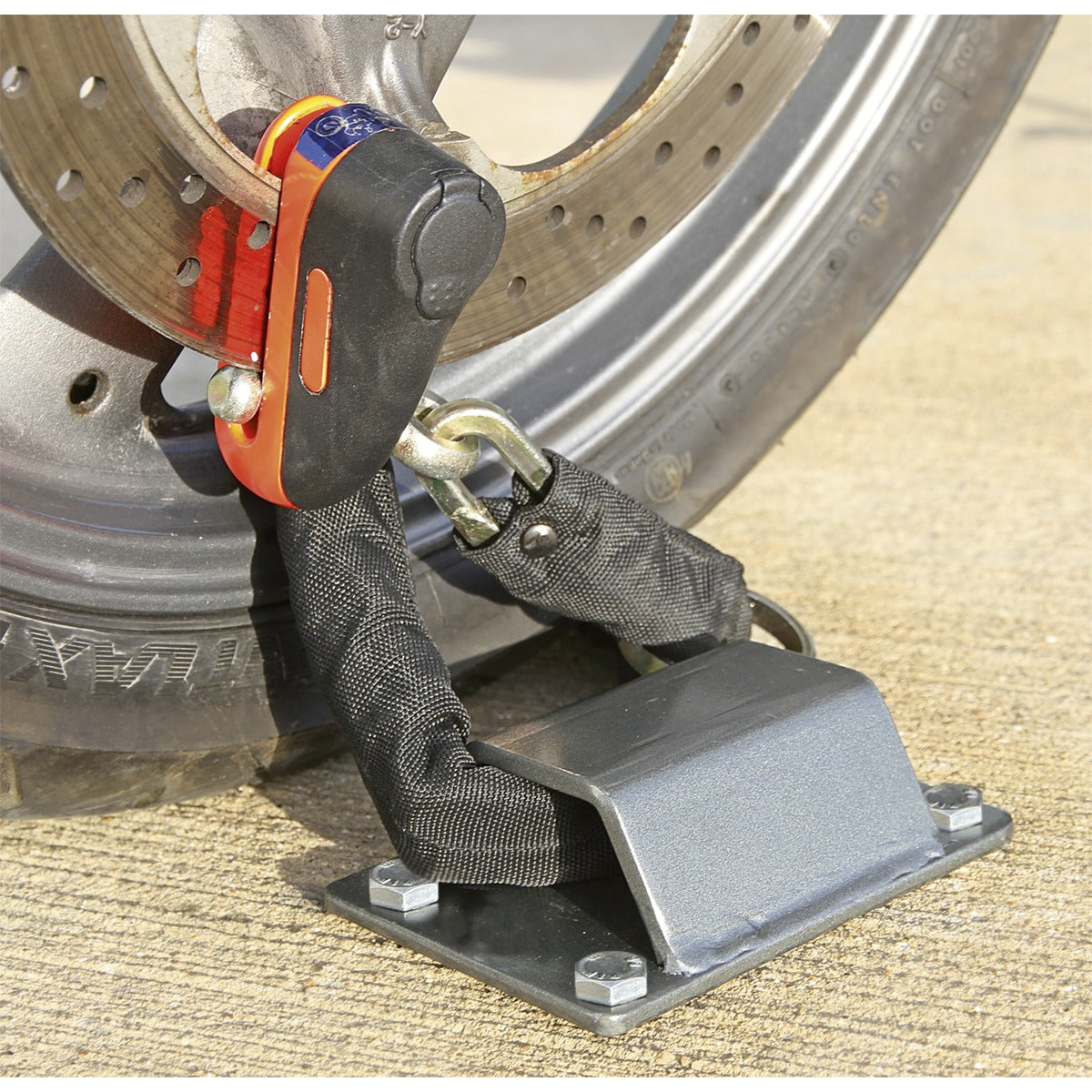 Sealey Motorcycle Ground Anchor with 4 Security Bolts MCGA01