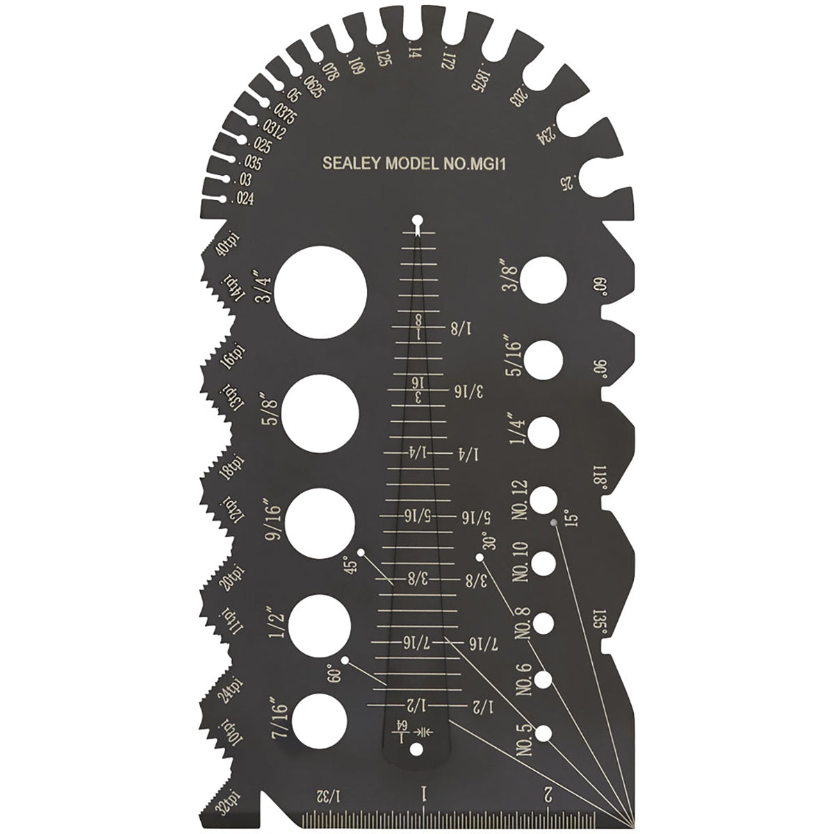 Sealey Imperial Multifunction Gauge MGI1