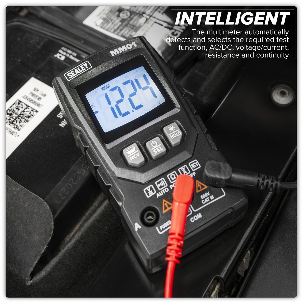 Sealey Auto-Ranging Digital Multimeter 6-Function MM01