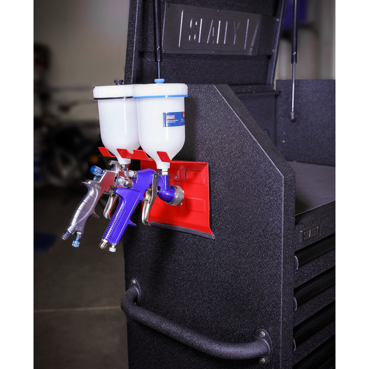 Sealey Magnetic Spray Gun Holder 2 Gun Capacity MSH03