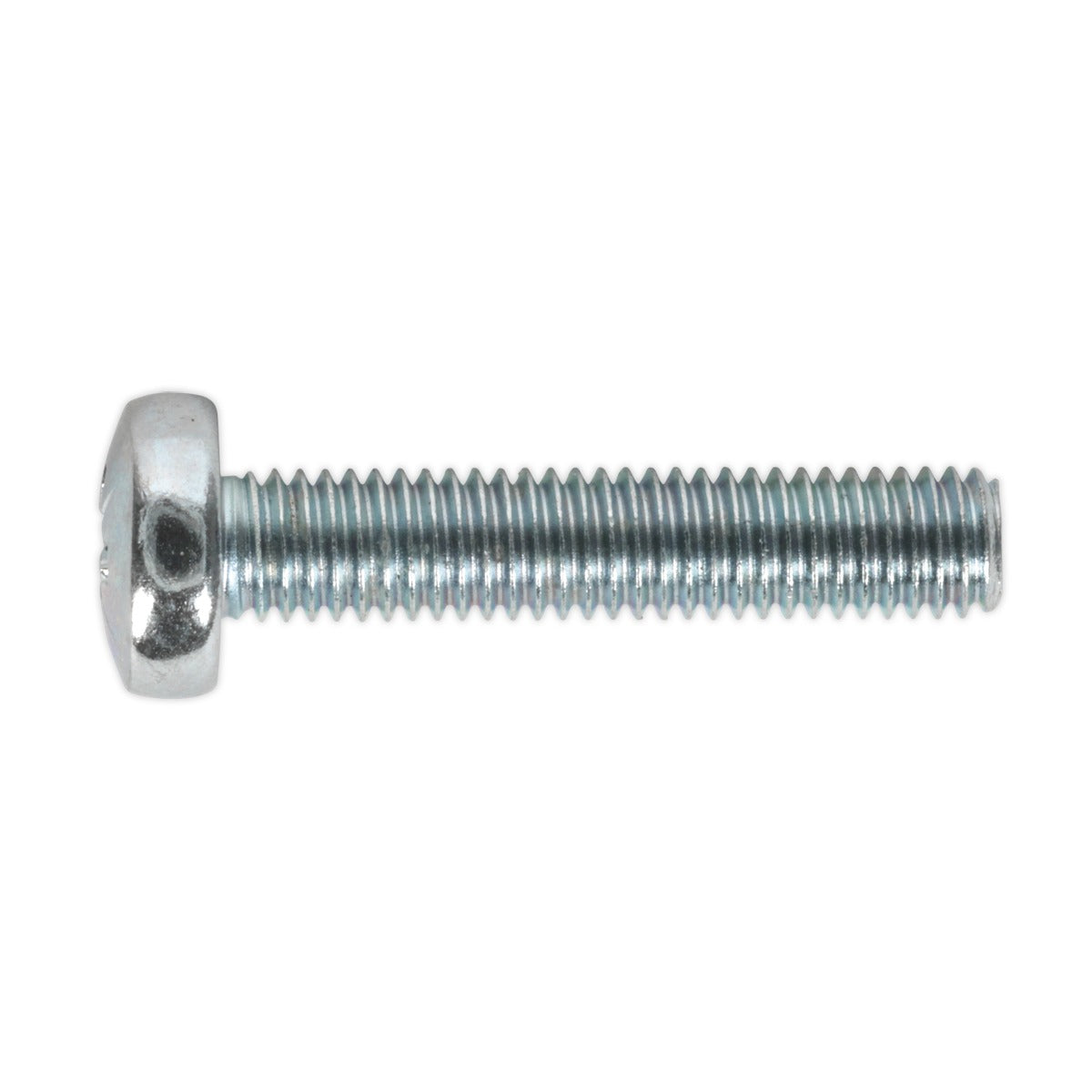 Sealey Zinc Plated Pan Head Pozi Machine Screw M5 x 25mm, DIN 7985Z - Pack of 50 MSP525