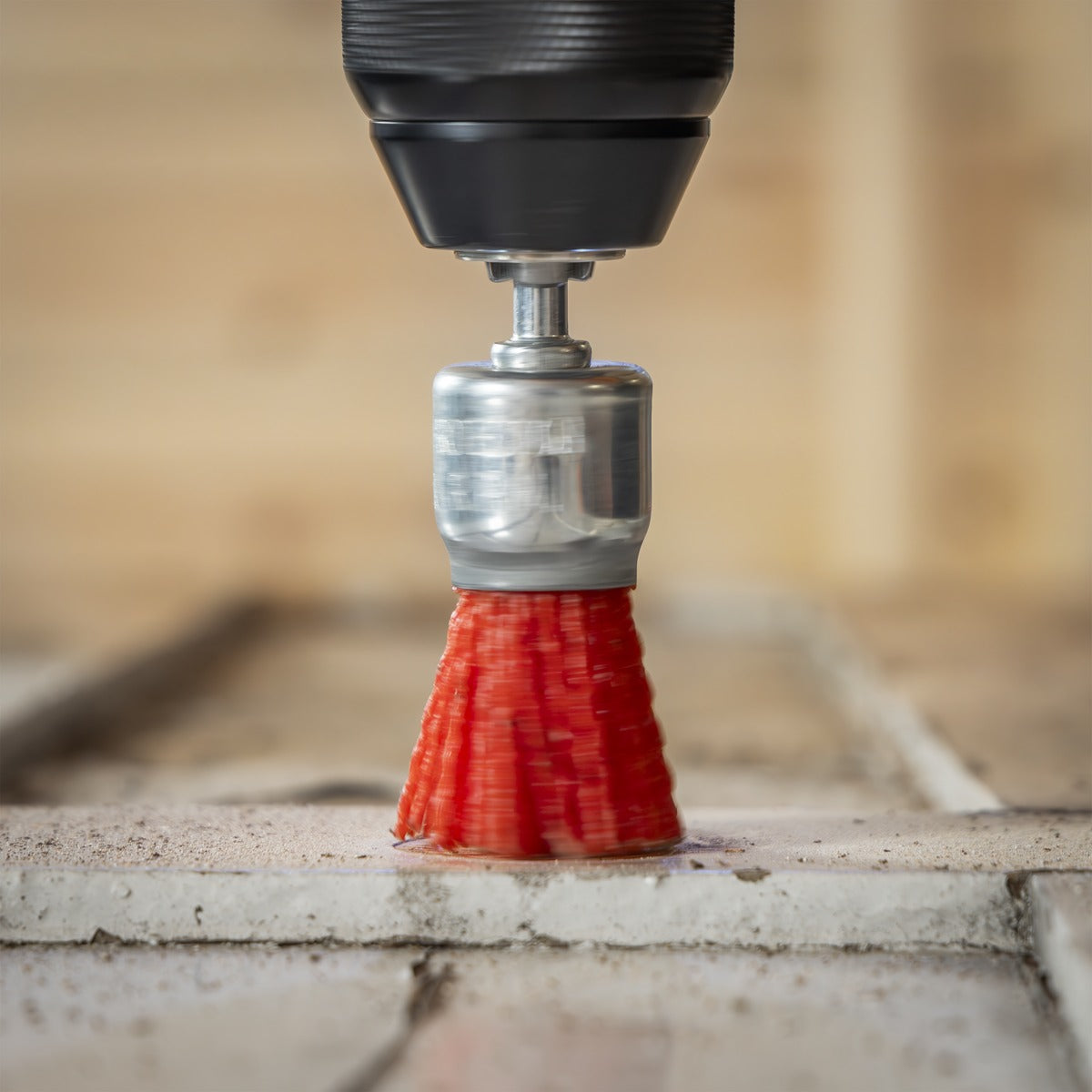 Sealey 25mm Nylon Filament End Brush with 6mm Shaft NFBE25