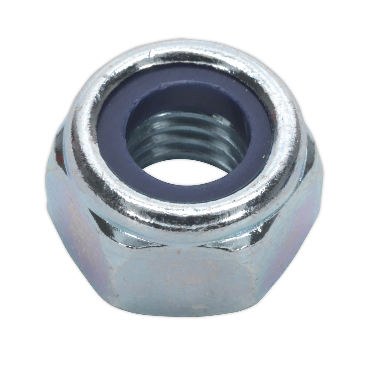 Sealey Zinc Plated Nylon Locknut M10, DIN 982 - Pack of 100 NLN10