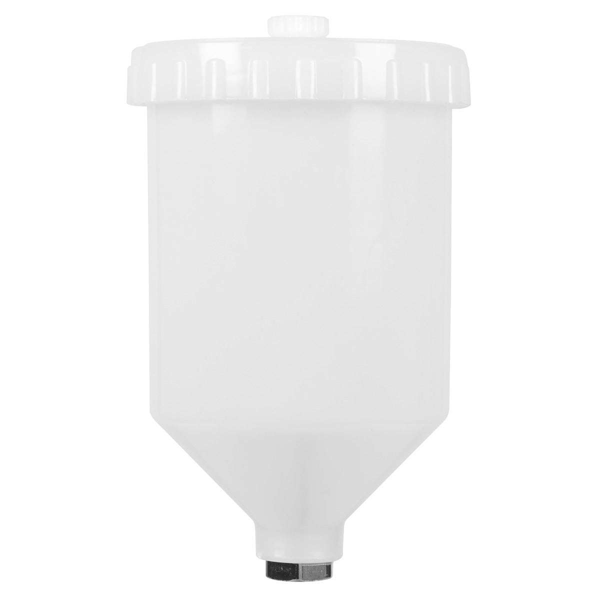 Sealey Paint Spray Gun Pot with Brass Fitting 600ml - White PC01