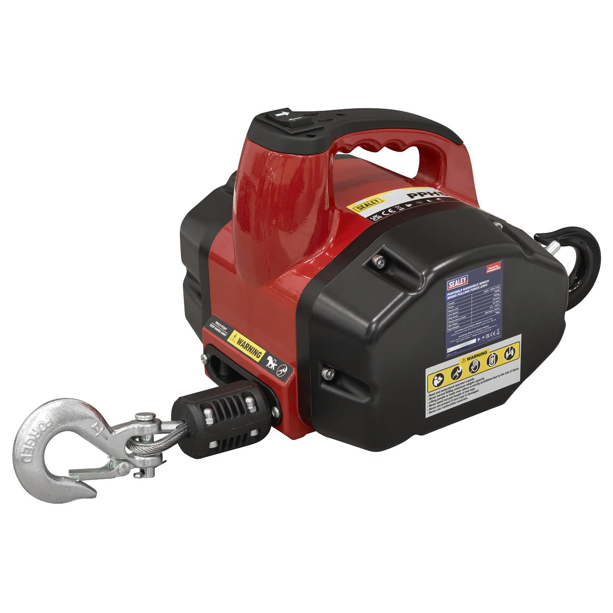 Sealey Portable Handheld Winch 500kg Pulling Force 230V PPH500/230