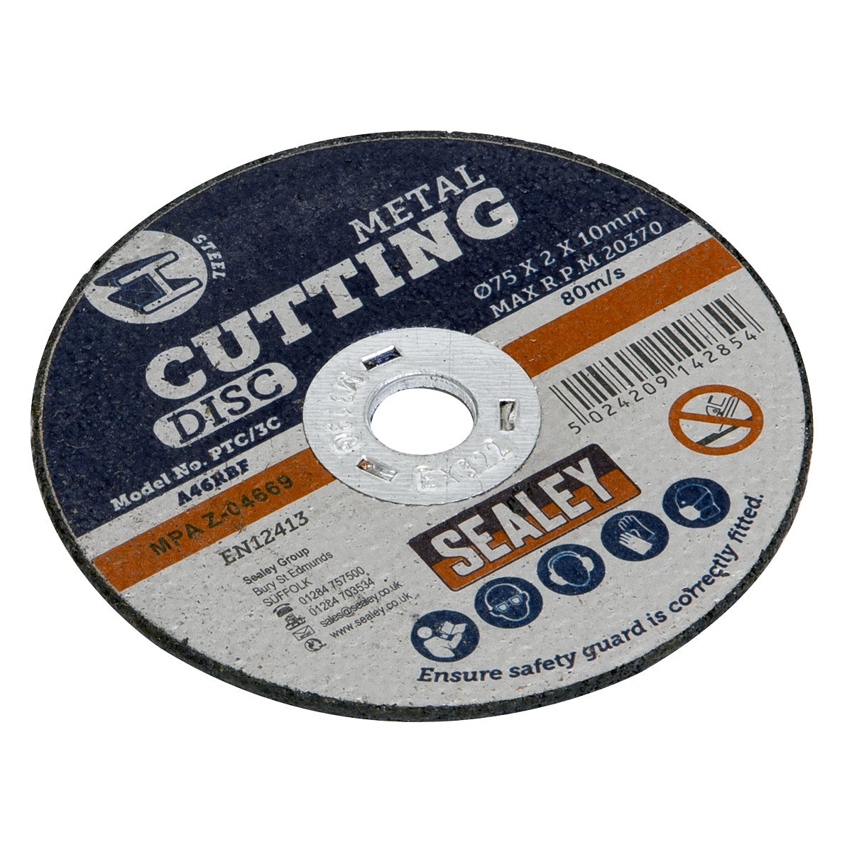 Sealey 75 x 2mm Cutting Disc 10mm Bore PTC/3C