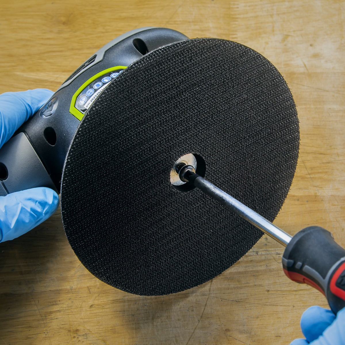 Sealey 150mm Hook-and-Loop Backing Pad M6 PTC150M6